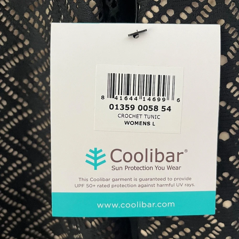 Coolibar Black Tunic Dress Women's Large - Picture 4 of 12